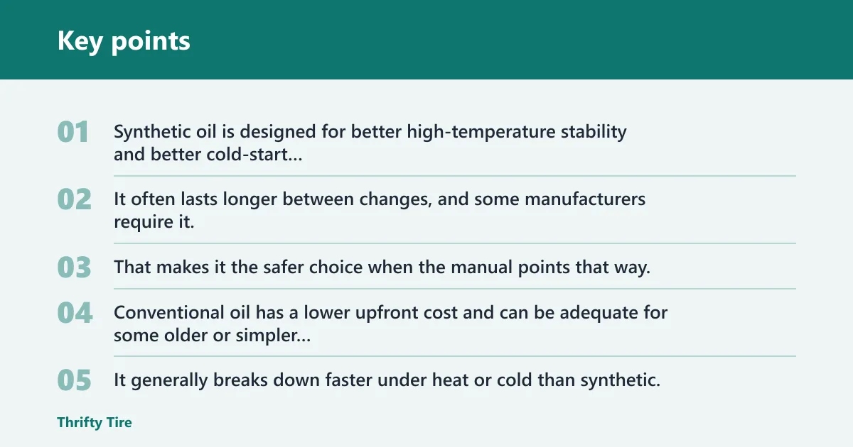 Key points: What is the real difference between oil types?